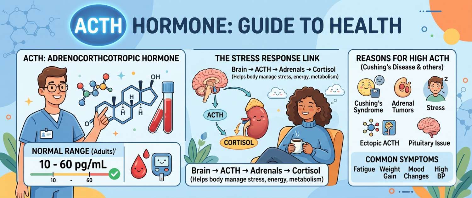 ACTH Test: Normal Range, High and Low Levels, Interpretation
