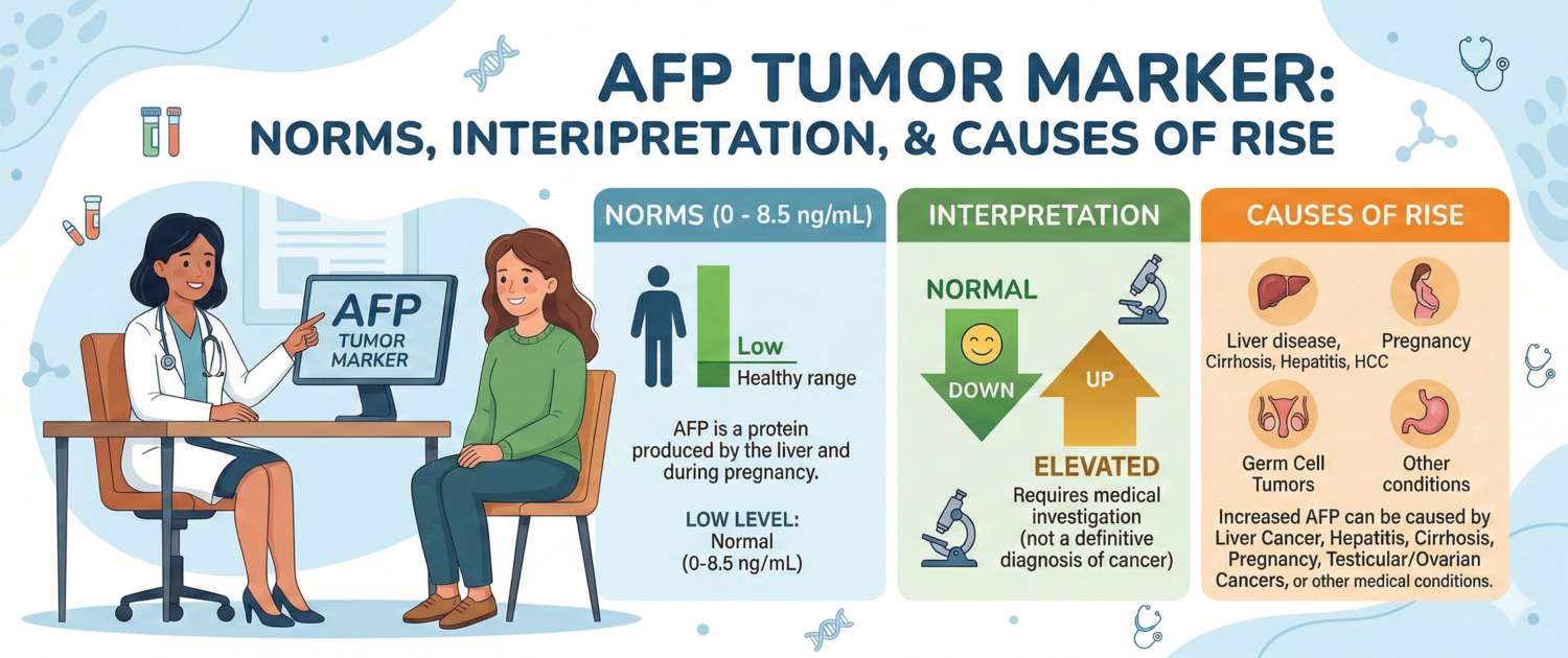 AFP Tumour Marker: Normal Levels, Interpretation and Causes of Rise