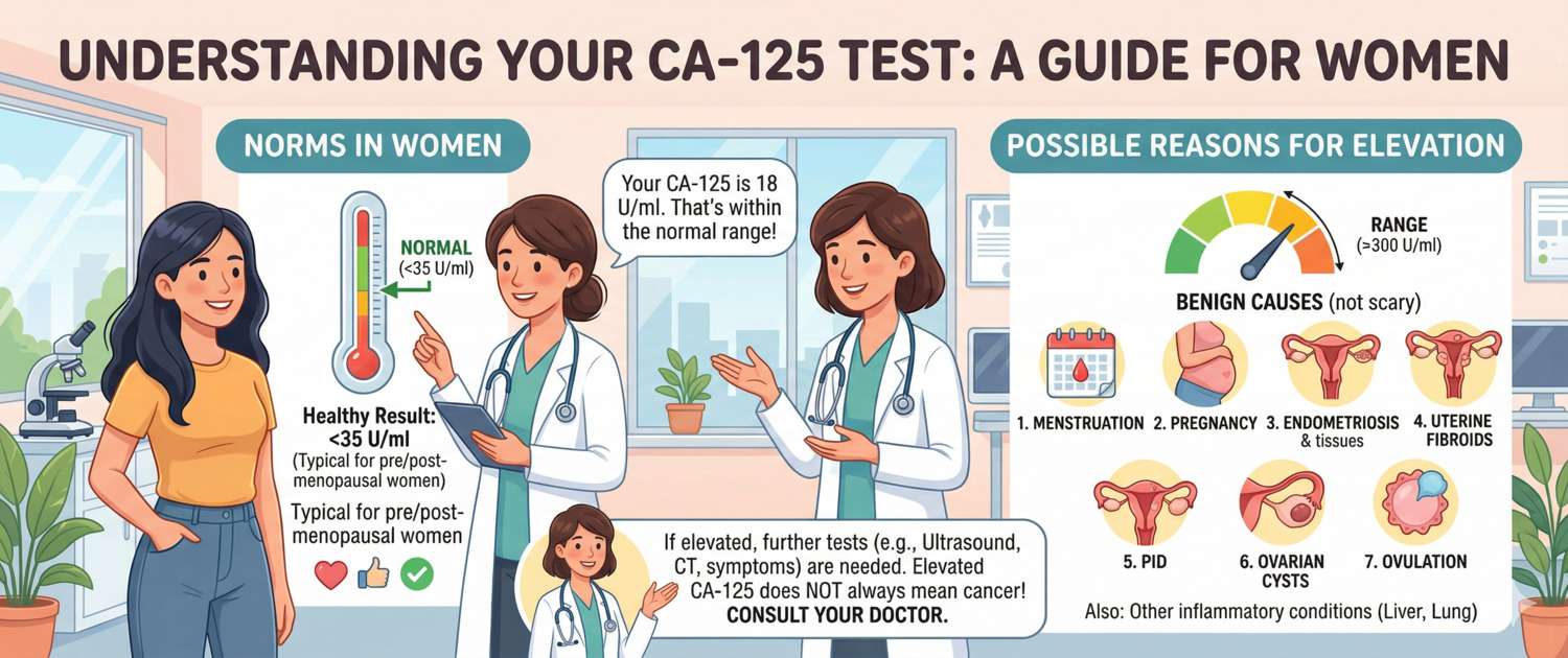 CA-125 Tumour Marker: Normal Levels, Causes and Interpretation
