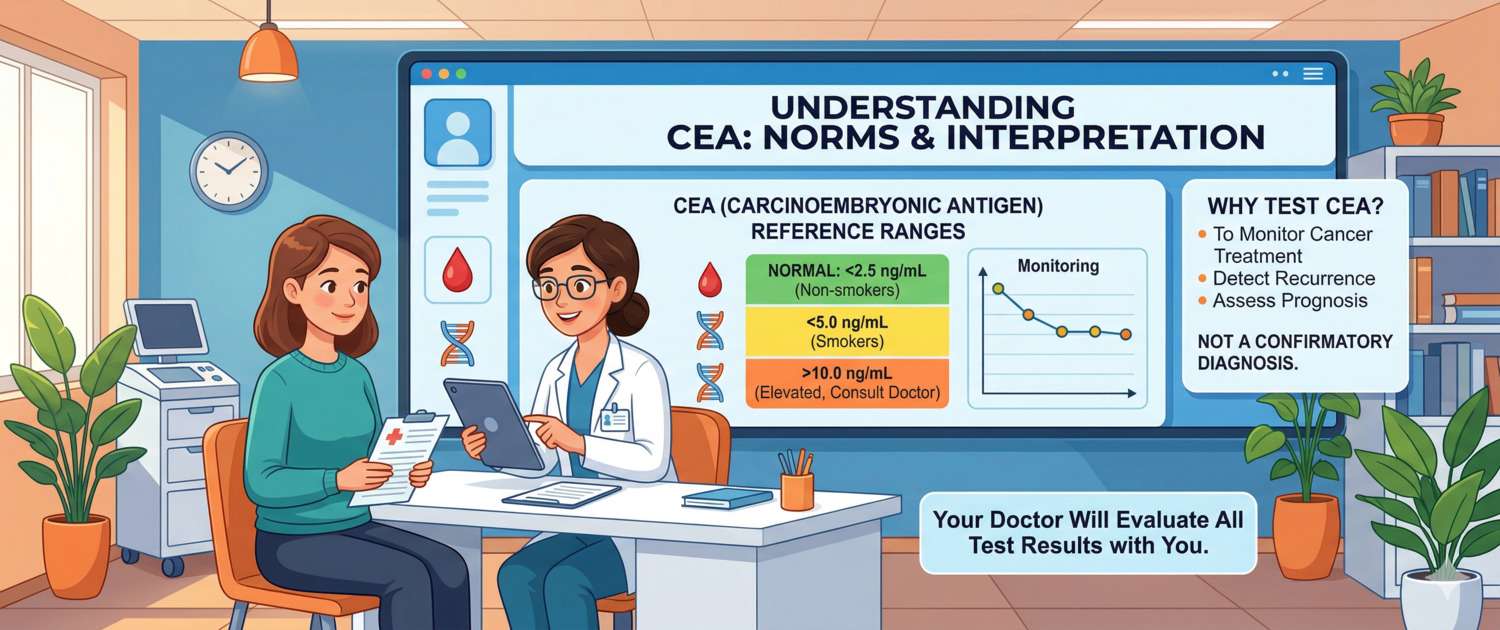 CEA Tumour Marker: Normal Levels, Causes and Interpretation