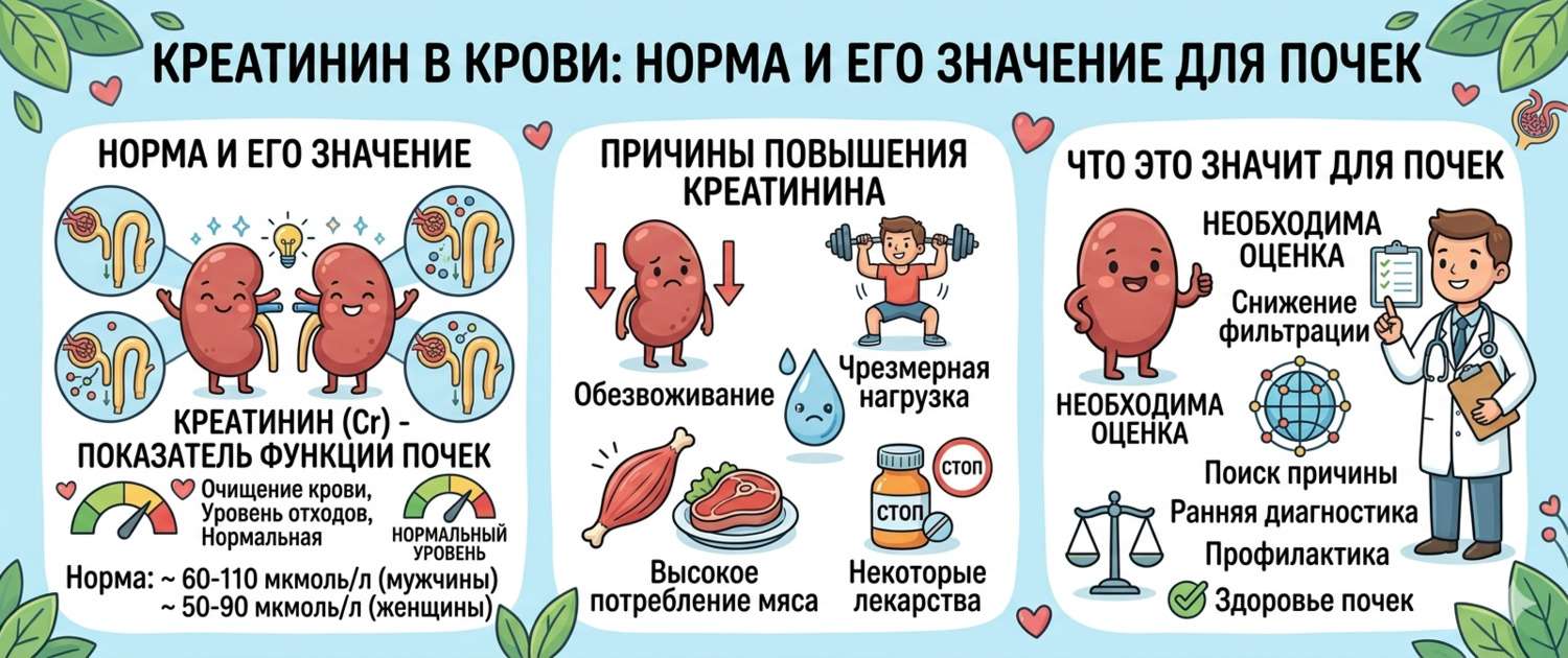 Creatinine in Blood: Normal Levels, Causes and eGFR