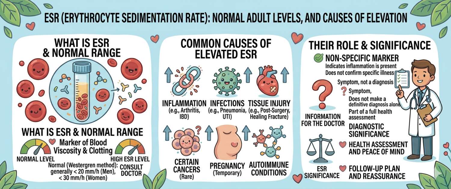 ESR Blood Test: Normal Range and Causes of Elevated Values