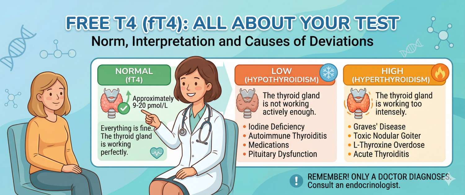 Free T4 (Thyroxine): Normal Levels, Interpretation and Causes