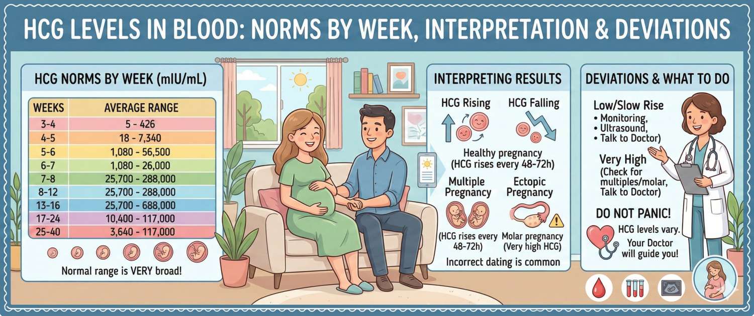hCG Blood Test: Normal Levels in Pregnancy by Week