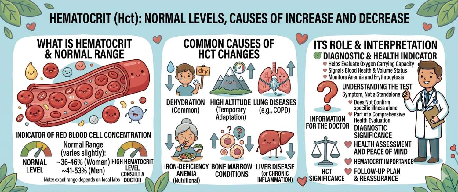 Hematocrit Blood Test: Normal Range, Causes of High and Low Levels