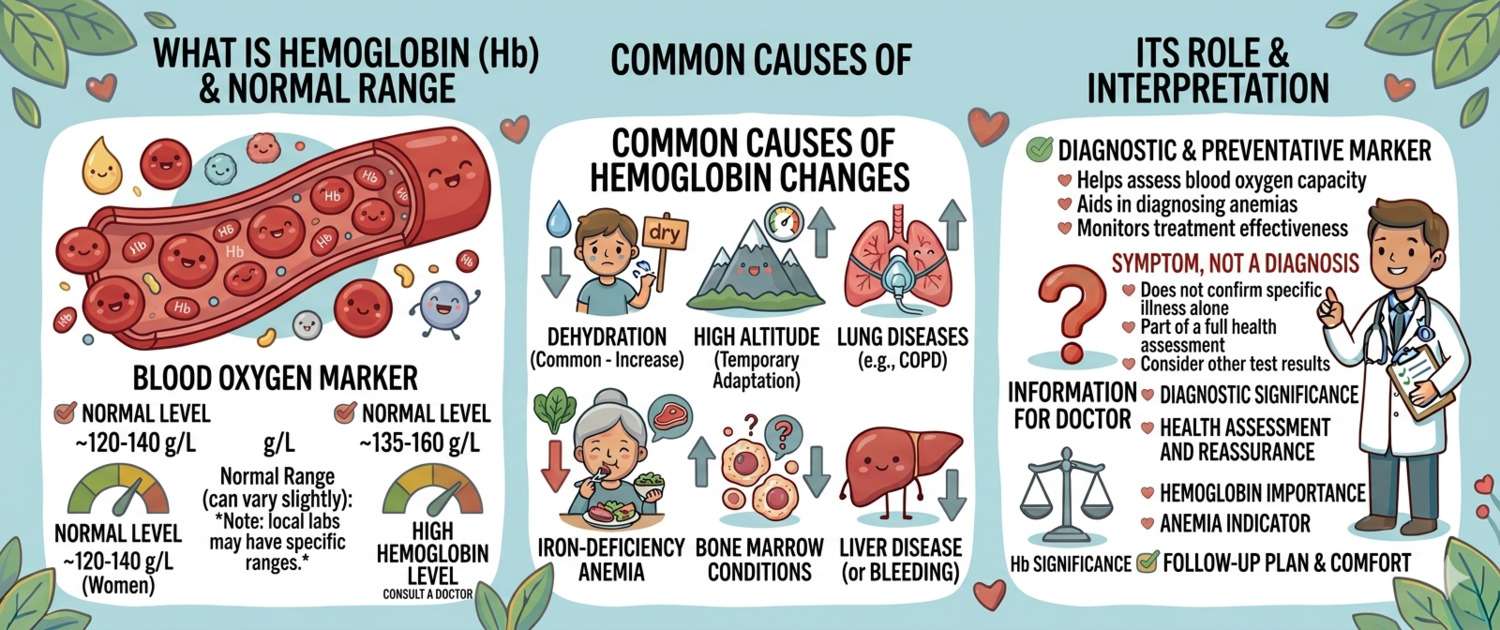 Hemoglobin: Normal Range, Causes of Low and High Values