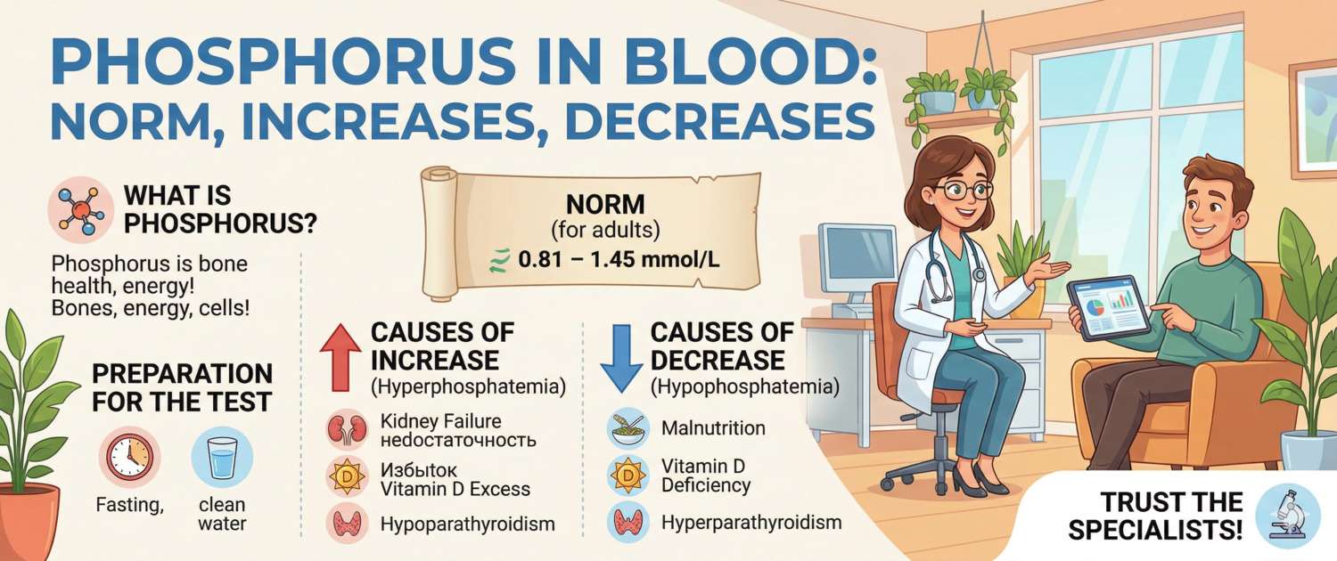 Phosphorus in Blood: Normal Levels, Causes and Treatment