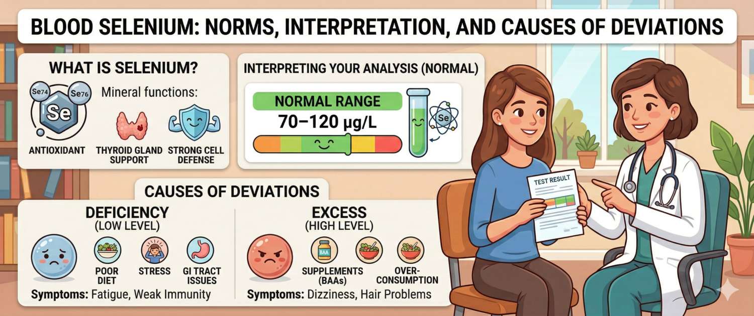 Blood Selenium: Normal Levels, Deficiency and Test Results