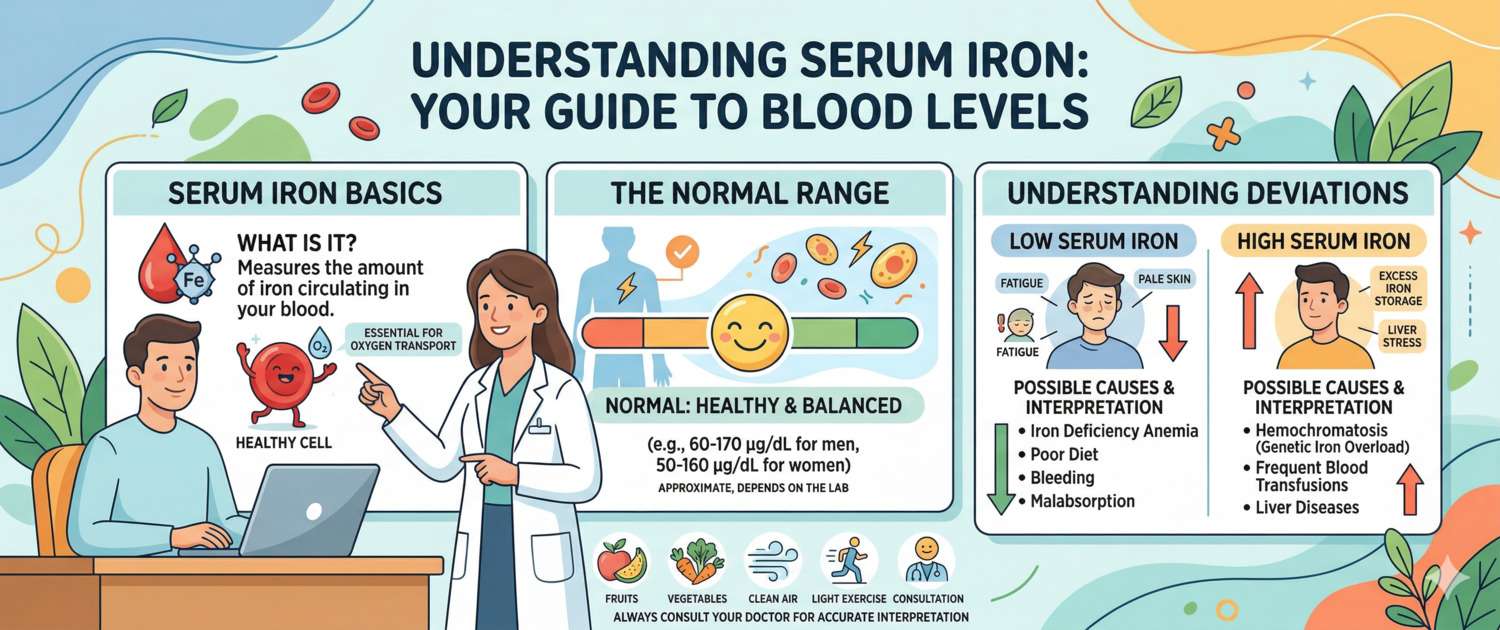 Serum Iron Test: Normal Range, Low and High Levels Explained