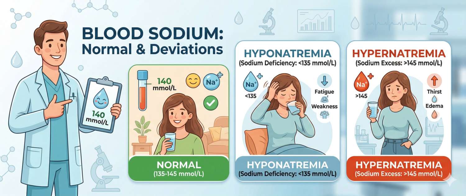 Sodium in Blood: Normal Levels, Causes and Treatment
