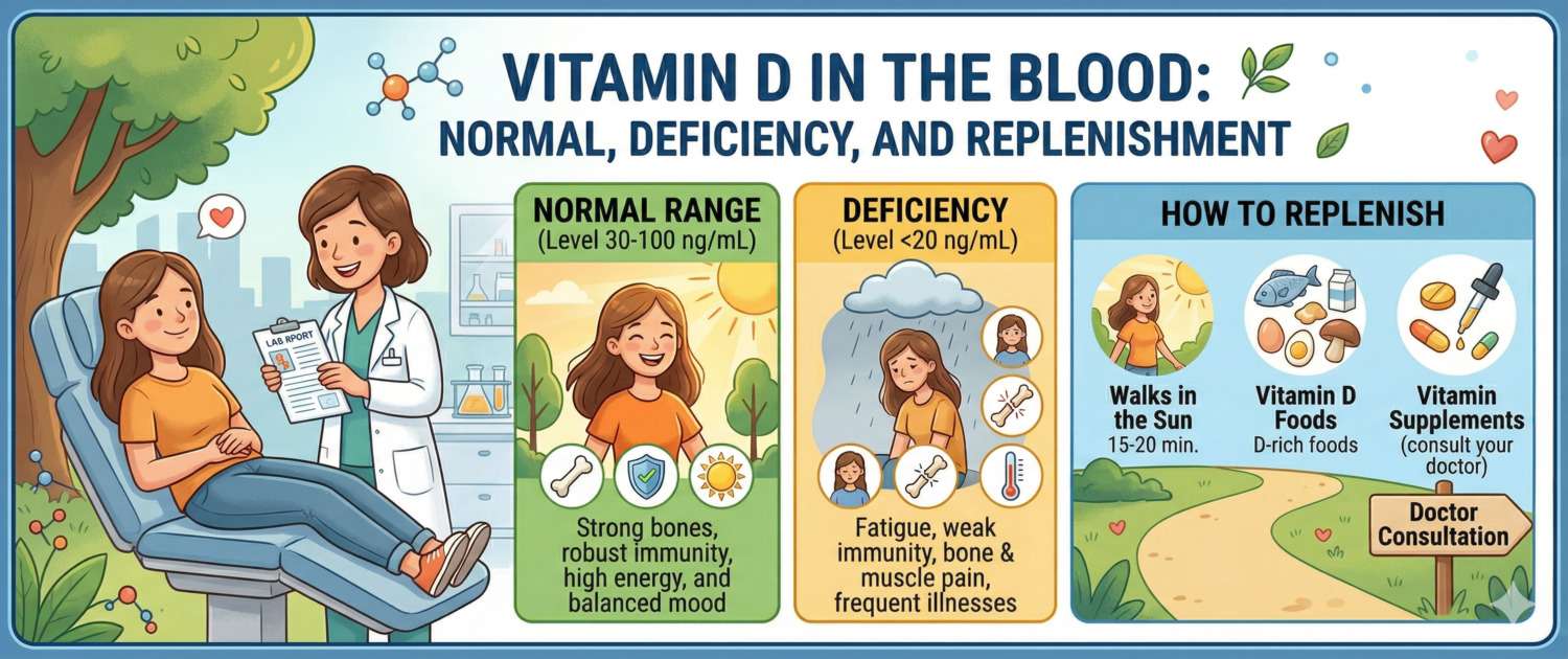 Vitamin D Blood Test: Normal Range, Deficiency and How to Correct It