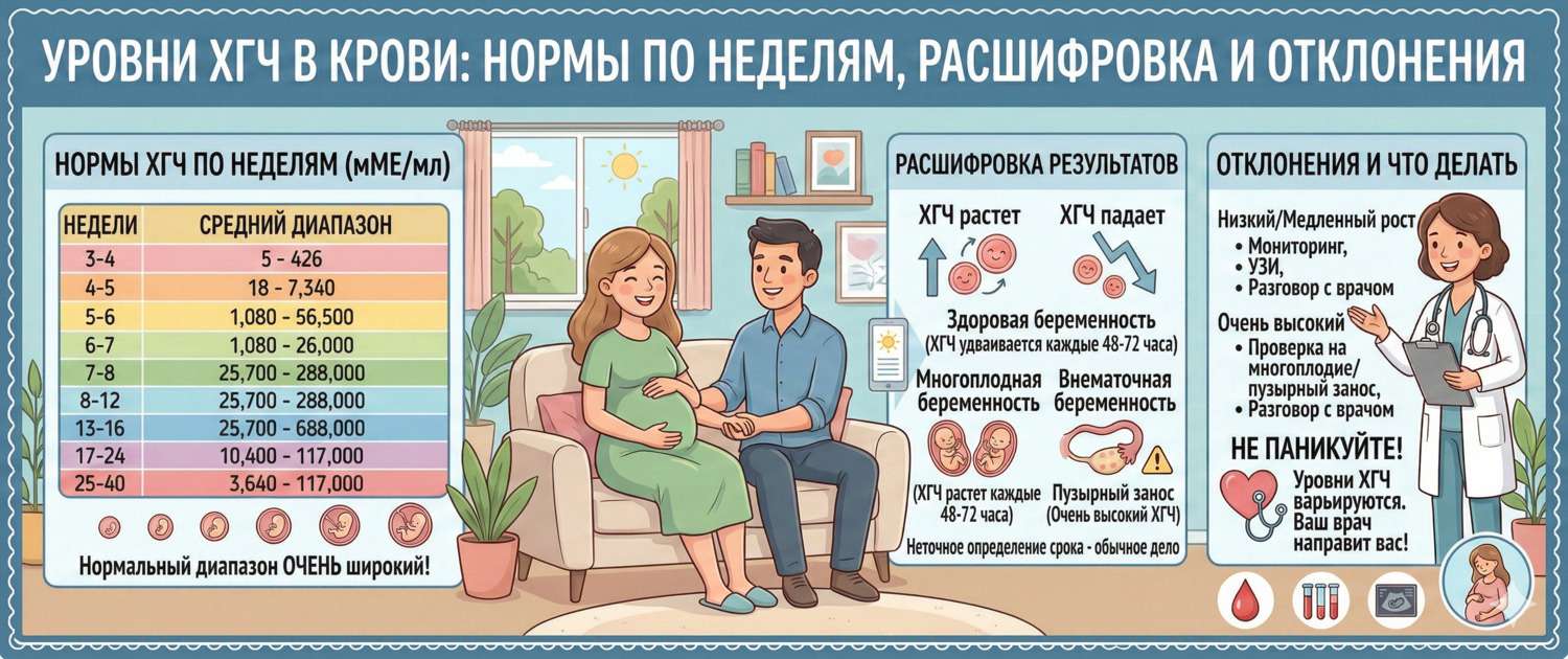 ХГЧ в крови: нормы по неделям, расшифровка и отклонения
