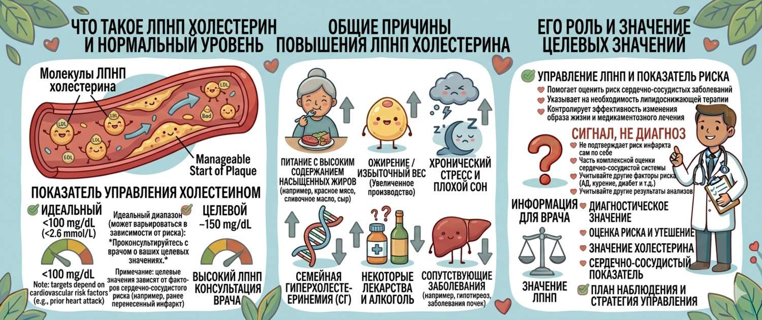 ЛПНП (холестерин): норма, причины повышения и как снизить