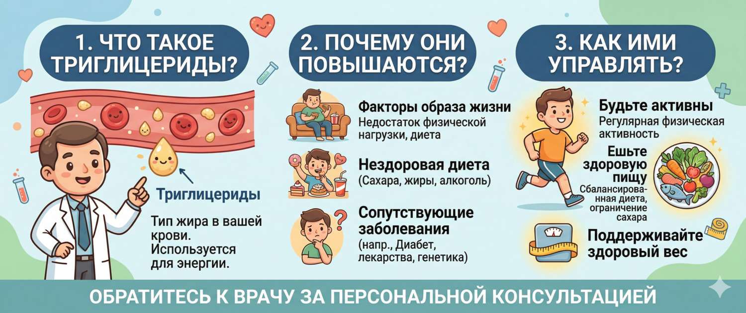 Триглицериды в крови: норма, причины повышения и лечение
