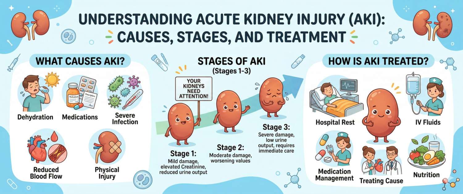 Acute Kidney Injury (AKI): Causes, Stages and Treatment