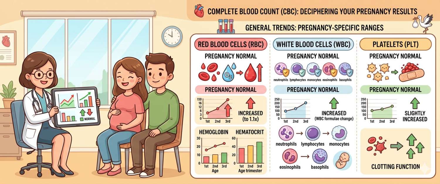 Complete Blood Count in Pregnancy: Normal Ranges by Trimester