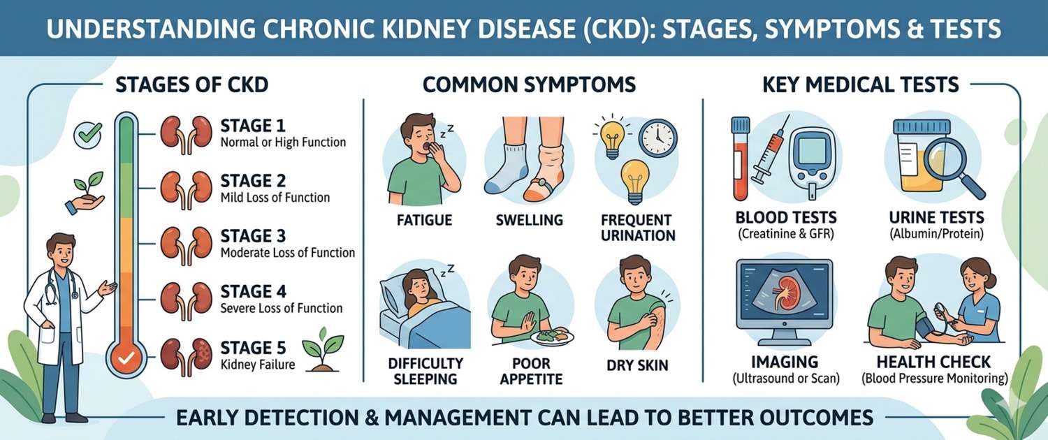 Chronic Kidney Disease: Stages, Symptoms and Treatment