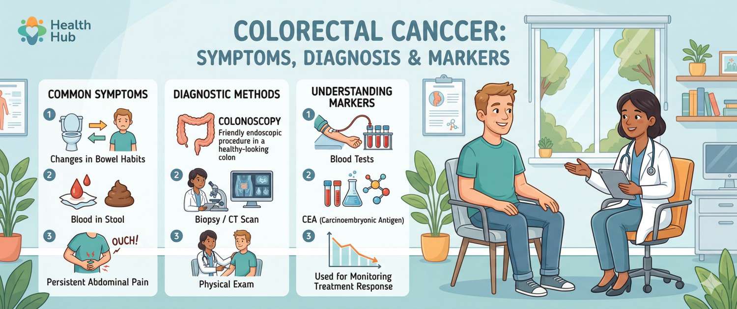 Colorectal Cancer: Symptoms, Diagnosis and Tumour Markers