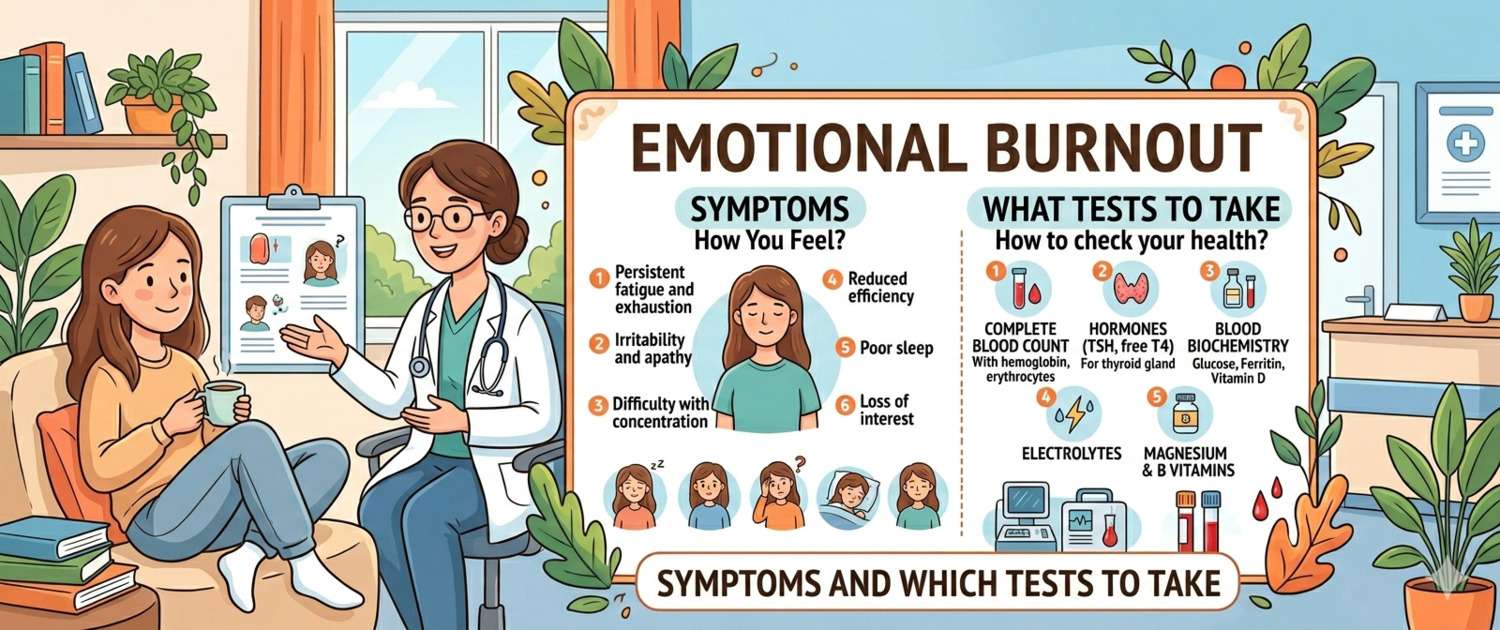 Emotional Burnout: Symptoms and Which Lab Tests to Take