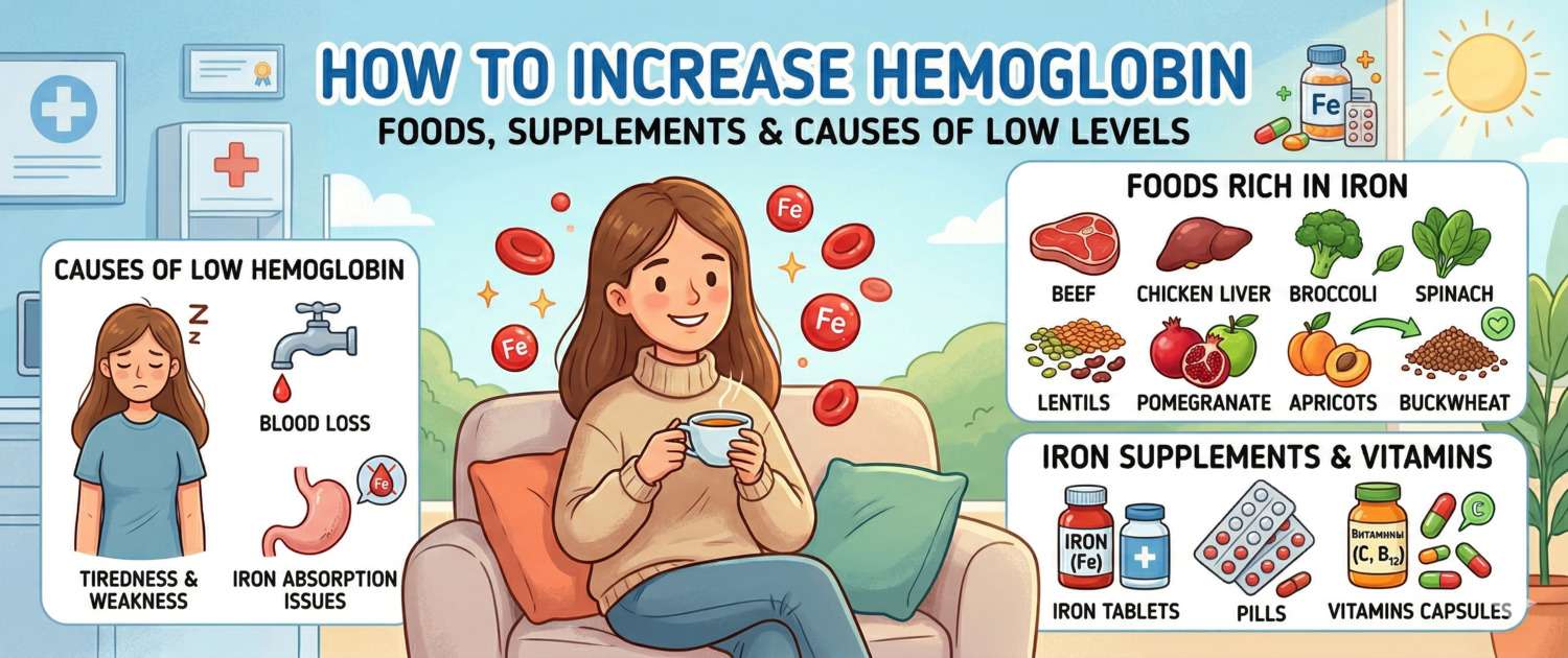 How to Increase Haemoglobin: Foods, Supplements and Causes