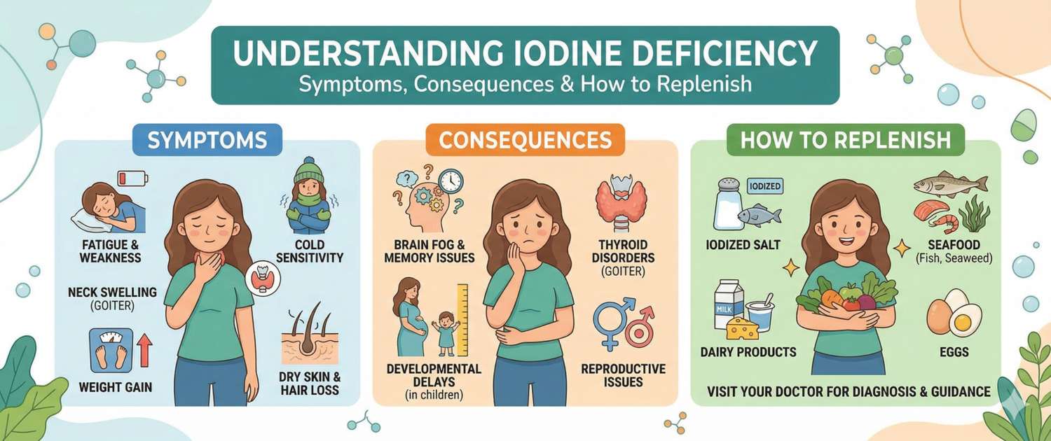 Iodine Deficiency: Symptoms, Consequences and How to Correct It