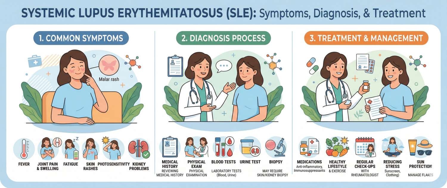 Systemic Lupus Erythematosus: Symptoms, Diagnosis and Treatment