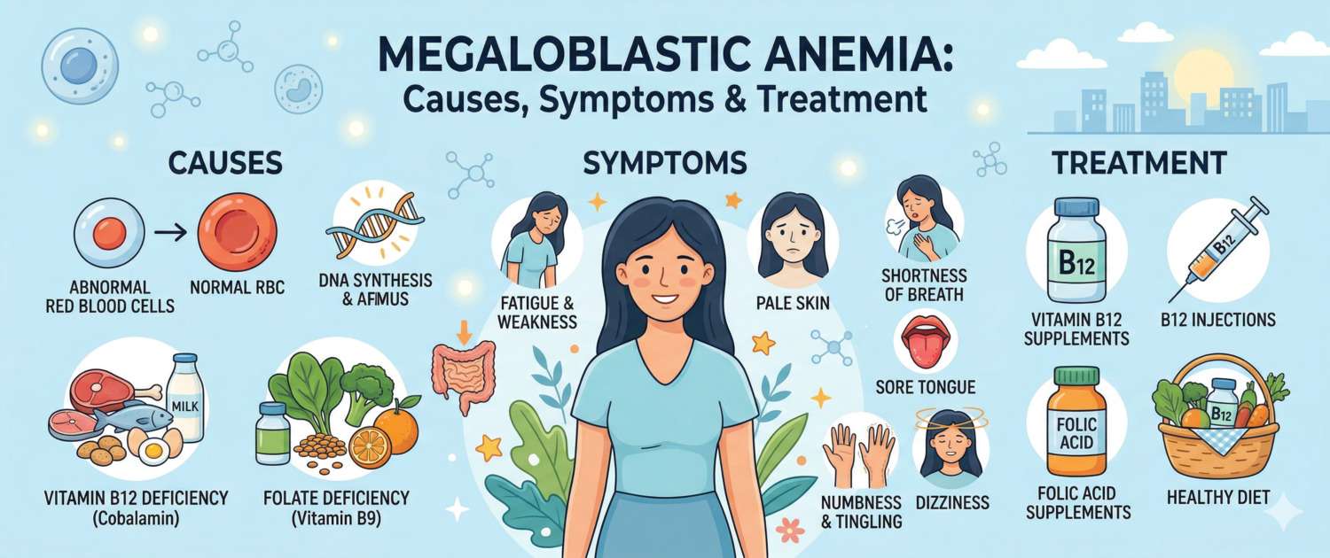 Megaloblastic Anaemia: Causes, Symptoms and Treatment