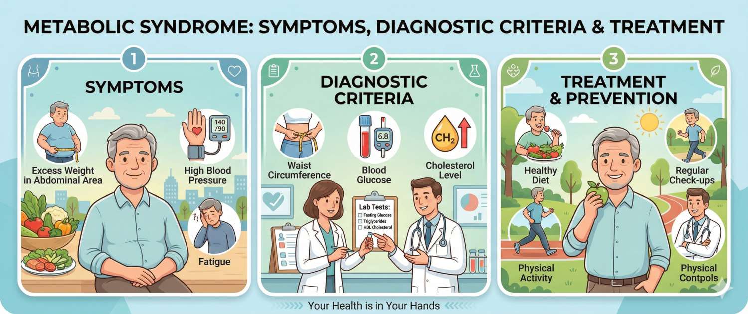 Metabolic Syndrome: Symptoms, Diagnostic Criteria and Treatment