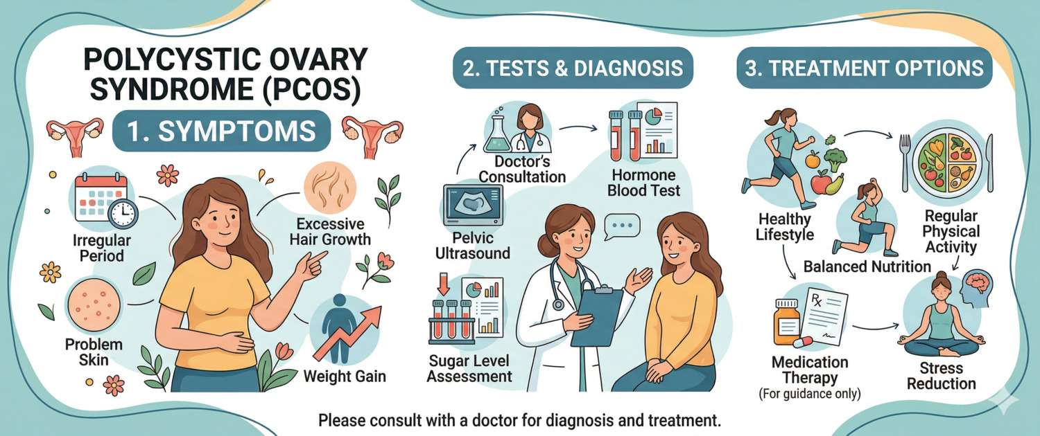 Polycystic Ovary Syndrome (PCOS): Symptoms, Tests and Treatment