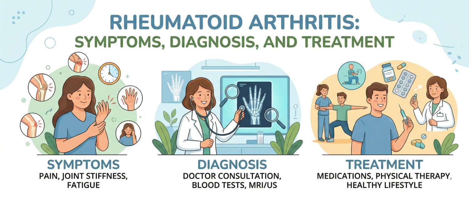 Rheumatoid Arthritis: Symptoms, Diagnosis and Treatment