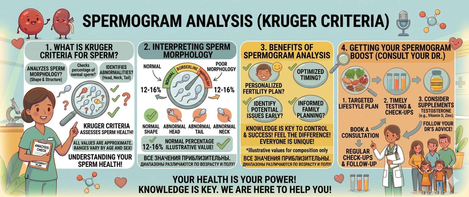 Kruger Sperm Morphology: Normal Values and Interpretation