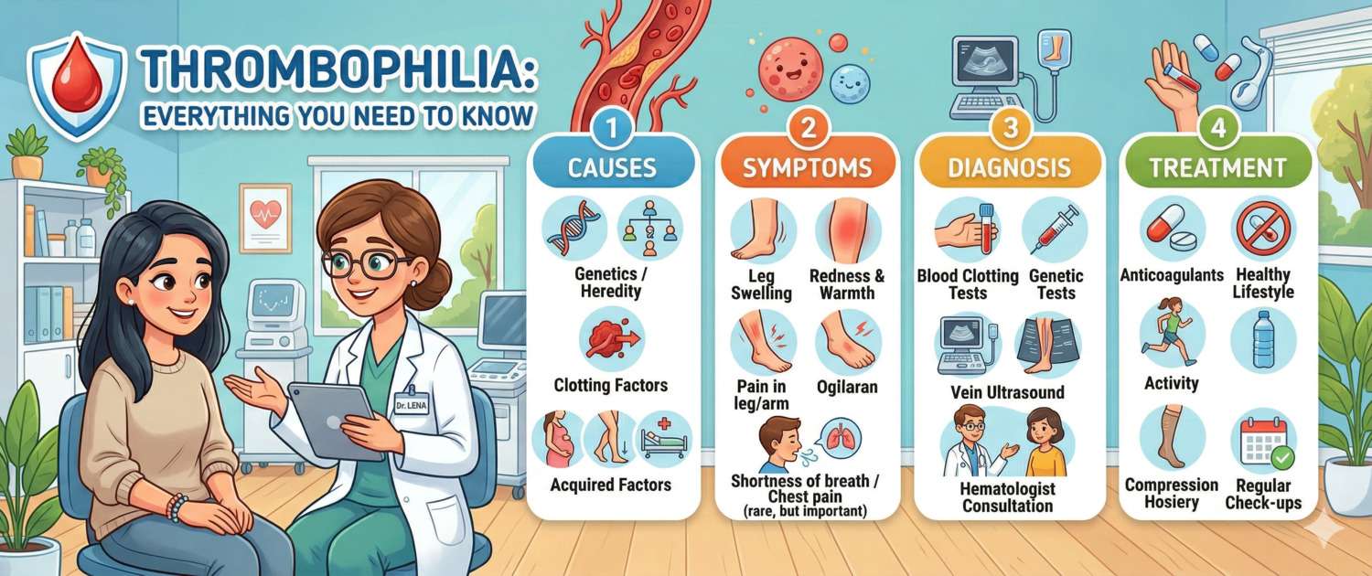 Thrombophilia: Causes, Symptoms, Diagnosis and Treatment