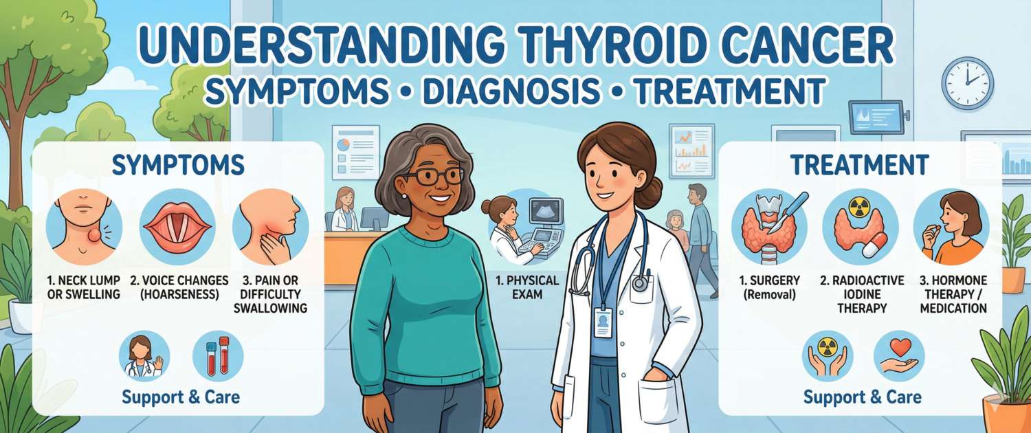 Thyroid Cancer: Types, Symptoms, Diagnosis and Treatment