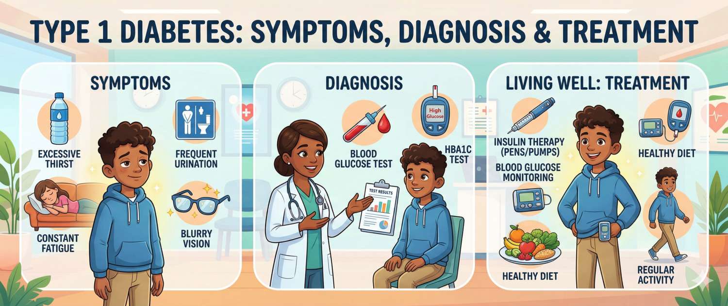 Type 1 Diabetes: Symptoms, Diagnosis and Treatment