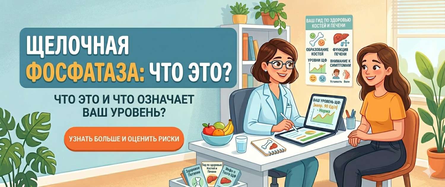 Щелочная фосфатаза (ЩФ): нормы, причины отклонений и что делать