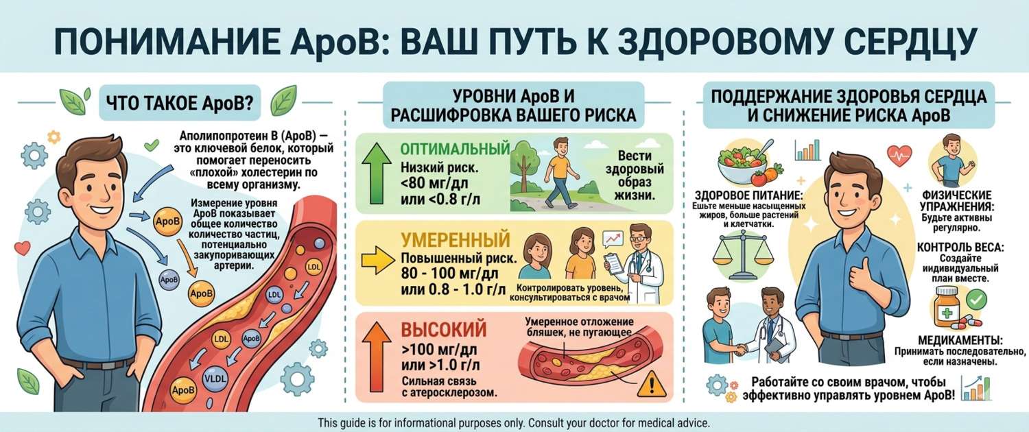 ApoB (апо-Б): норма, расшифровка и риск атеросклероза