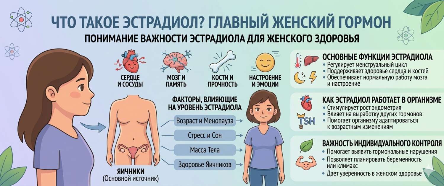 Эстрадиол: нормы по фазам цикла, причины отклонений