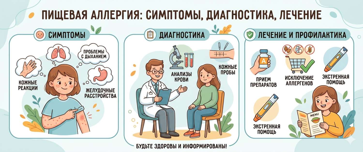 Пищевая аллергия у взрослых и детей: симптомы, диагностика и диета