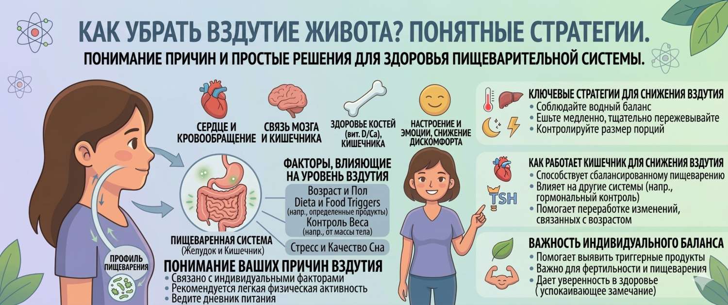Как убрать вздутие живота: причины, лечение и питание