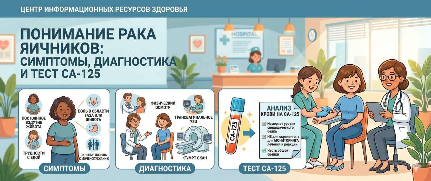 Рак яичников: симптомы, диагностика и онкомаркер CA-125