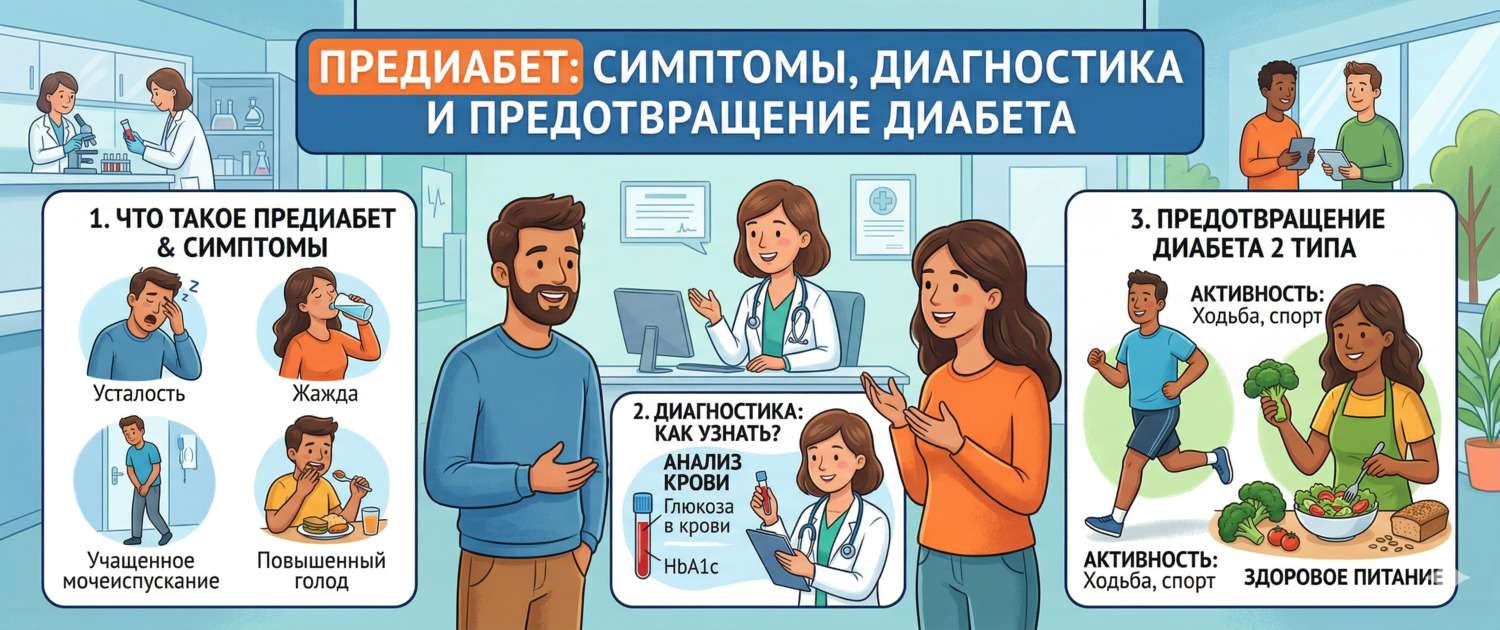 Предиабет: симптомы, диагностика и как предотвратить диабет