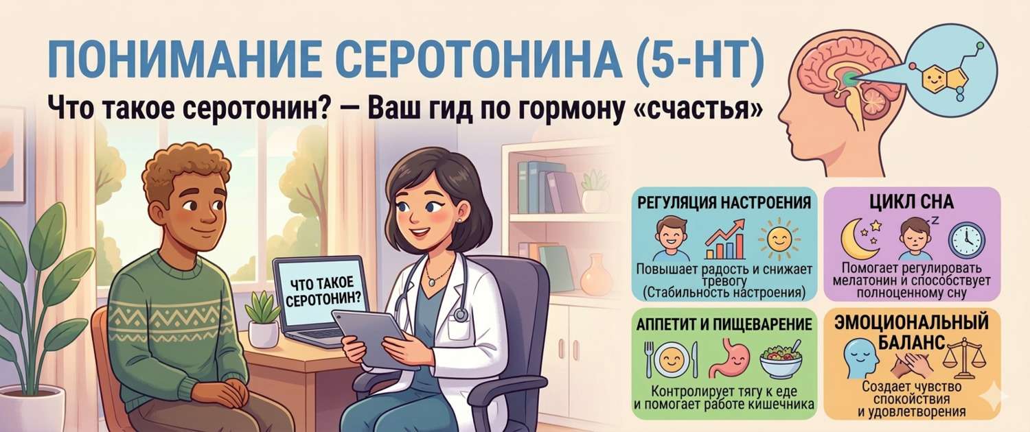 Серотонин: что это за гормон, где вырабатывается и на что влияет