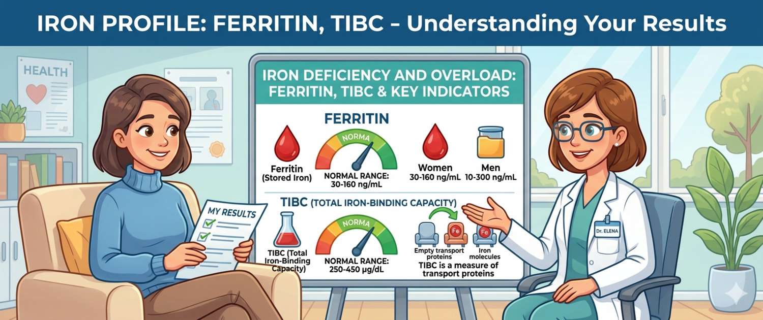 Iron Panel: Ferritin, Serum Iron and TIBC — Normal Ranges