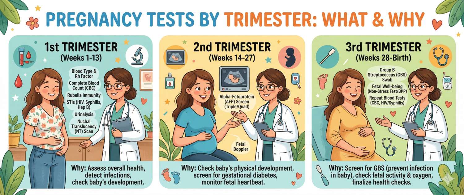 Pregnancy Blood Panel: Tests by Trimester, Norms and Results