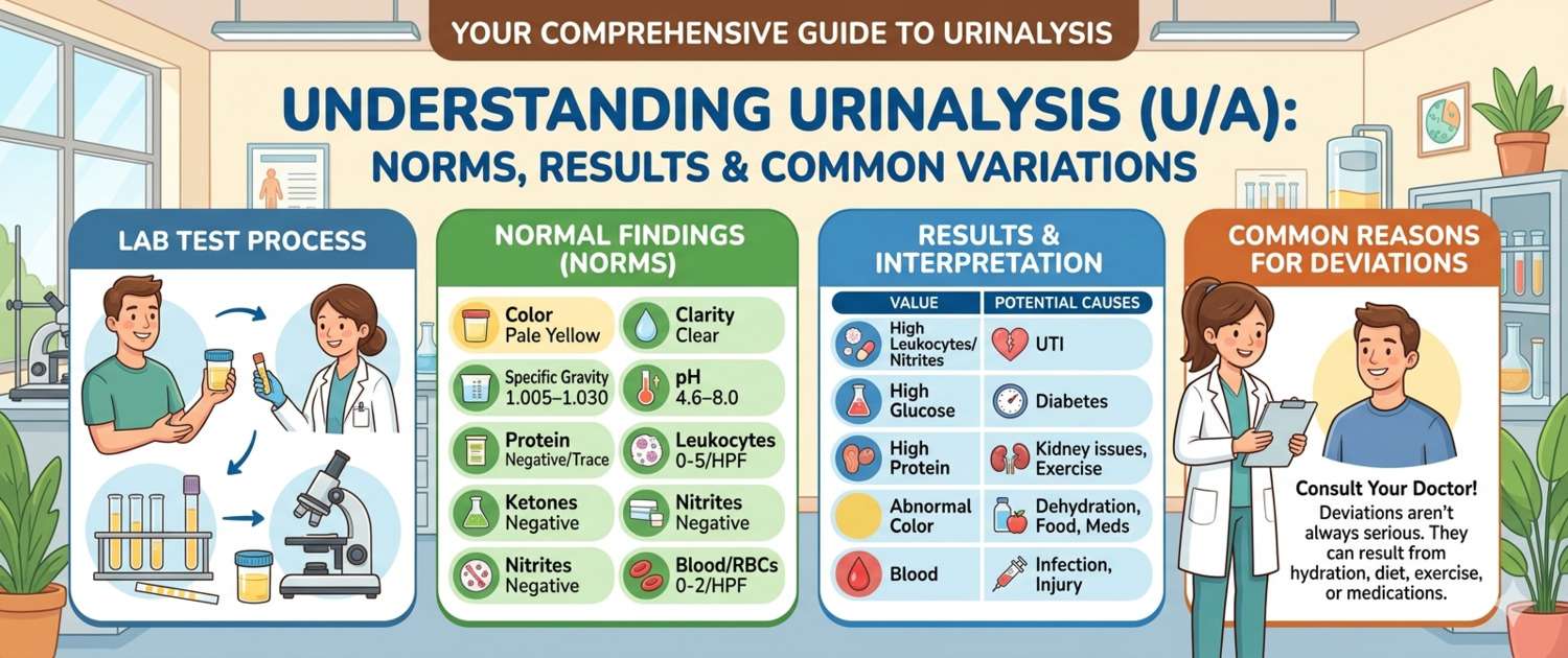 Urinalysis (UA): Indicators, Normal Values and Interpretation