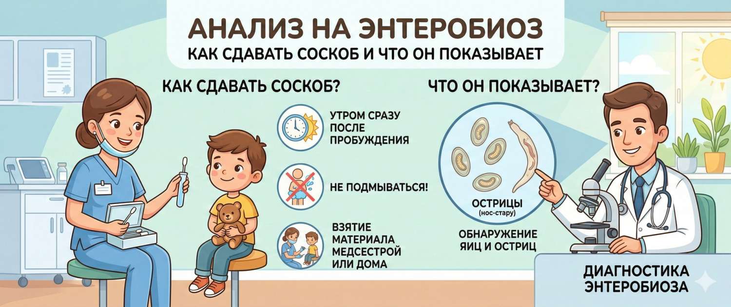 Анализ на энтеробиоз: как сдавать соскоб и что он показывает