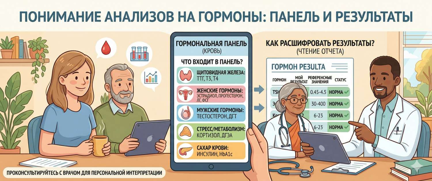 Анализы на гормоны: что входит в панель и как расшифровать