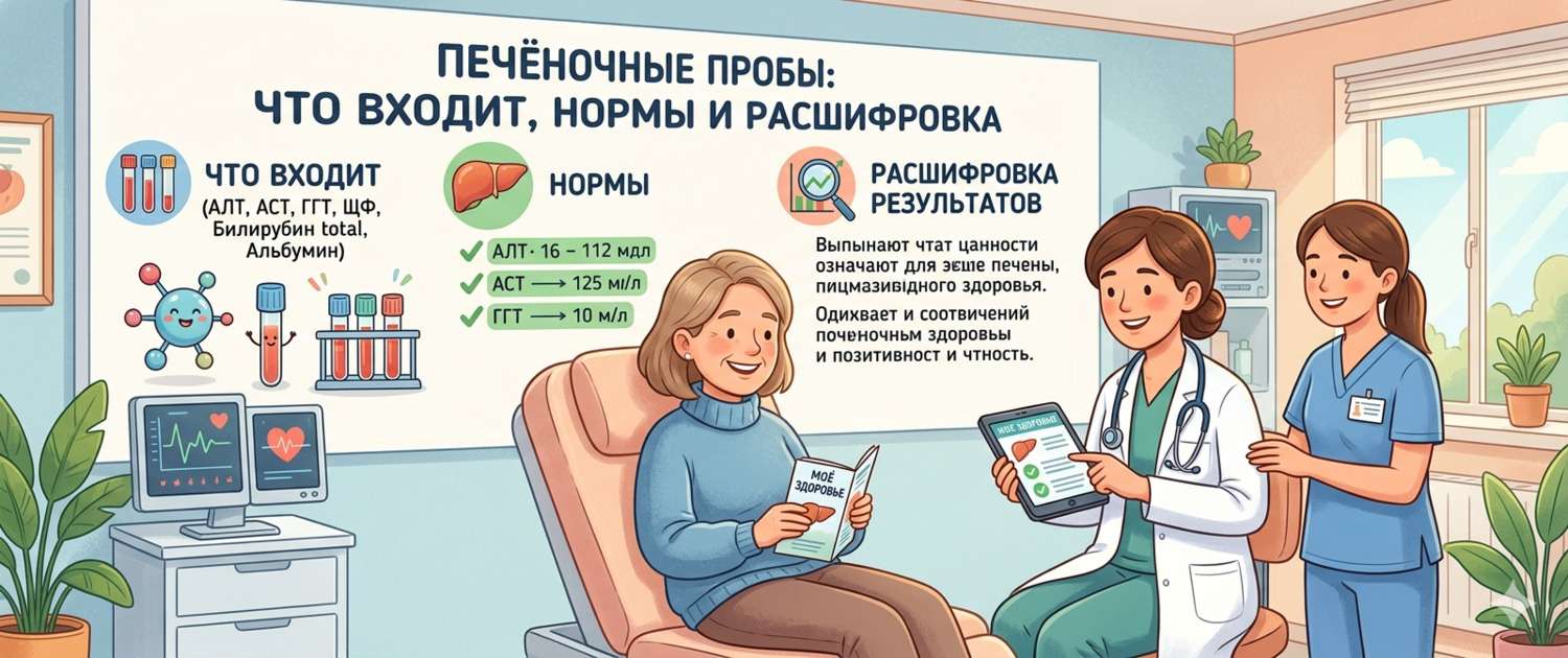 Печёночные пробы: что входит, нормы и расшифровка показателей