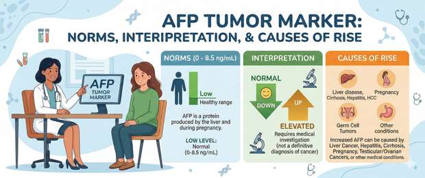 AFP Tumour Marker: Normal Levels, Interpretation and Causes of Rise