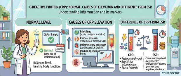 CRP (C-Reactive Protein): Normal Range, Causes and Interpretation